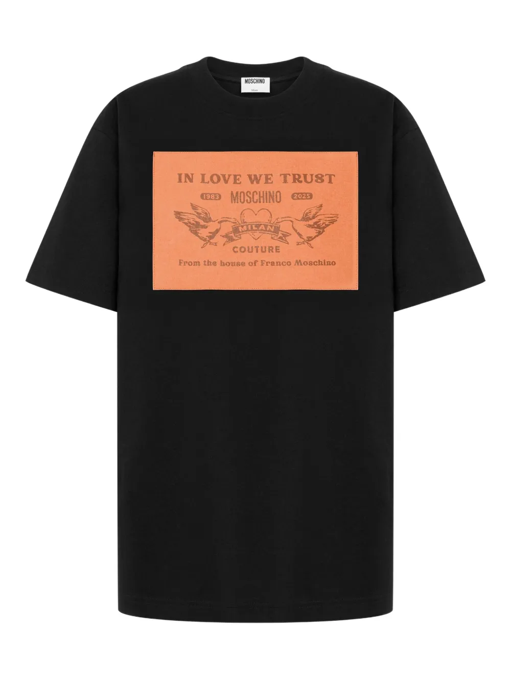 Moschino lettering-print T-shirt | Black | Image 1