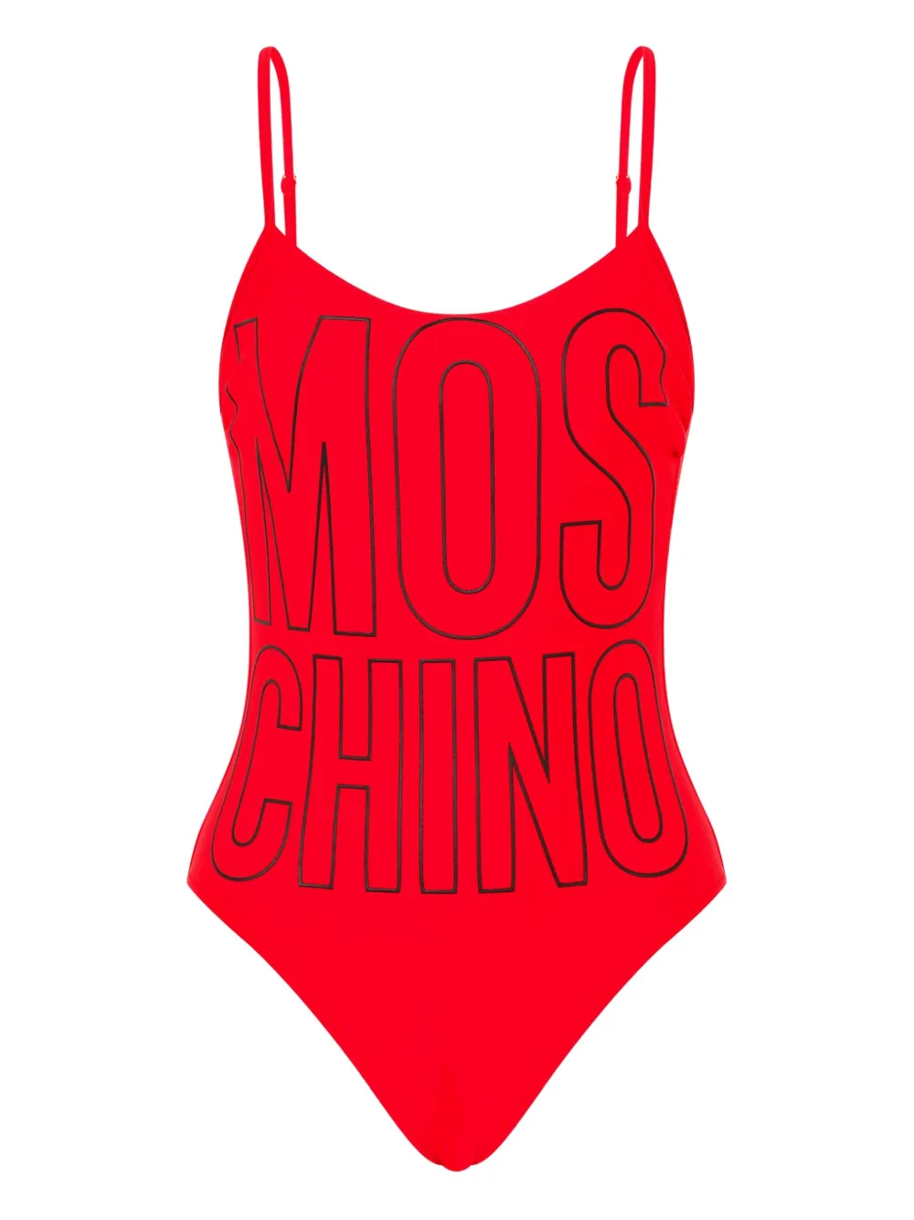 Moschino ロゴ ワンピース水着 - レッド Moschino ロゴ ワンピース水着 - レッド