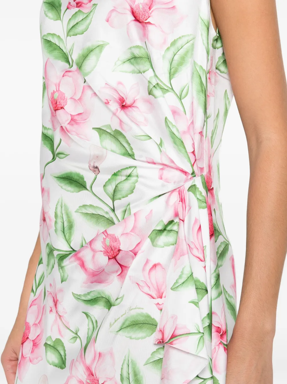 Moschino Jurk met bloemenprint Wit
