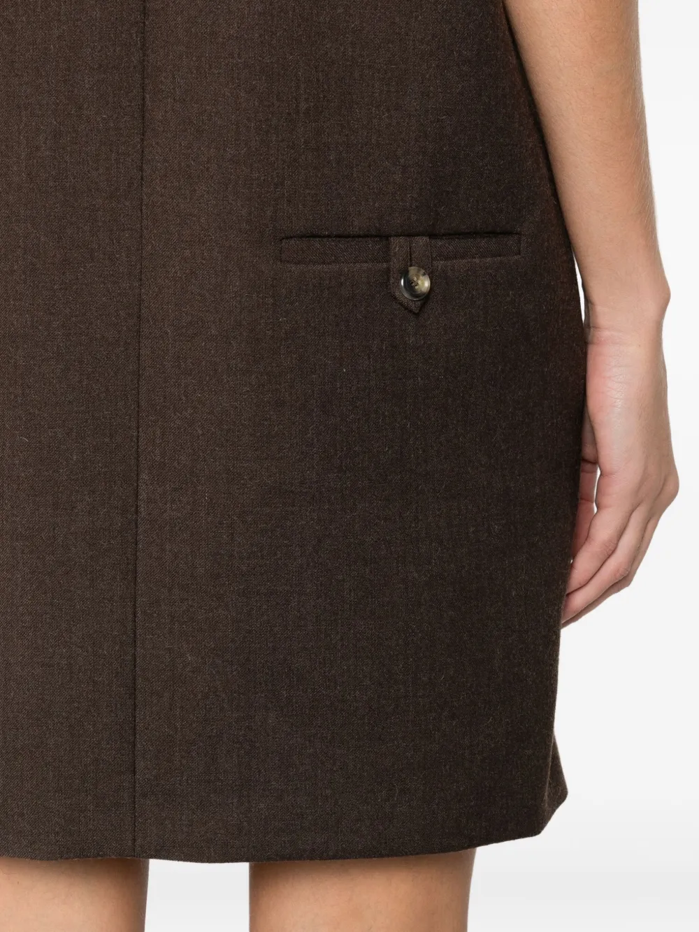 Moschino Jurk met tekst Bruin