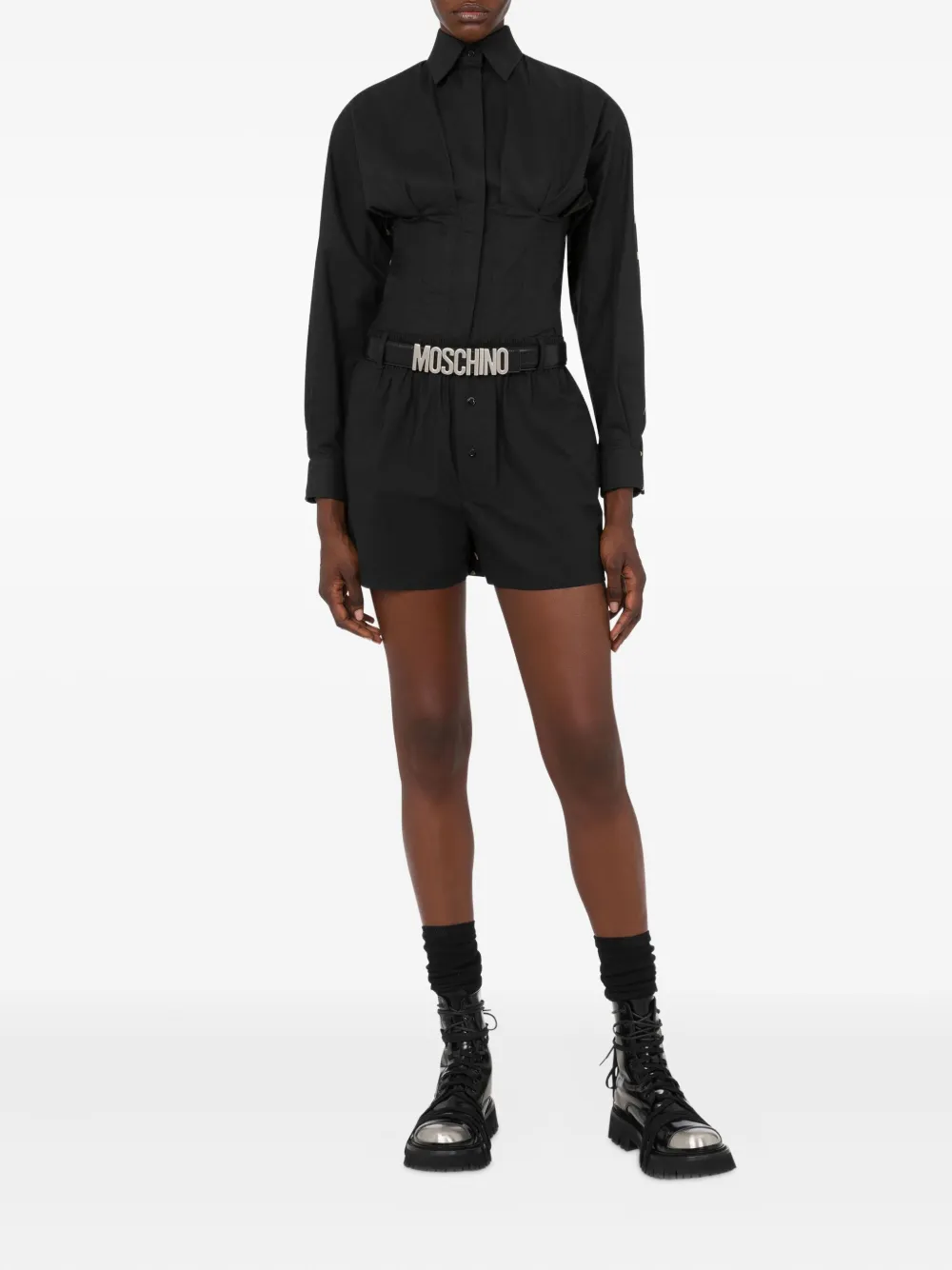 Moschino Shorts met knoopsluiting Zwart