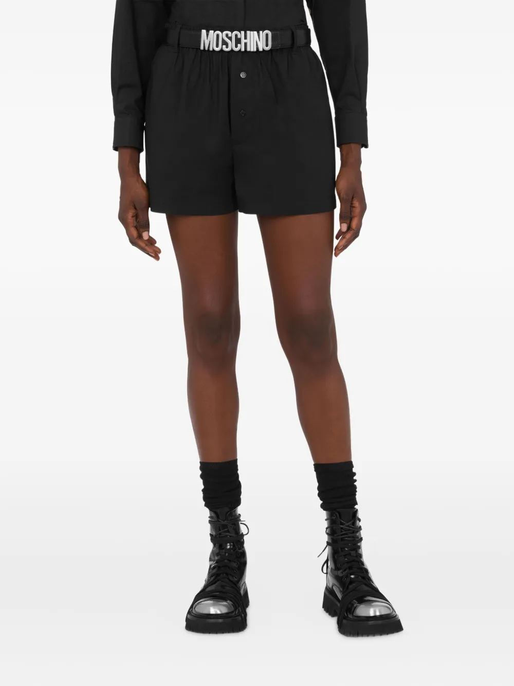Moschino Shorts met knoopsluiting Zwart