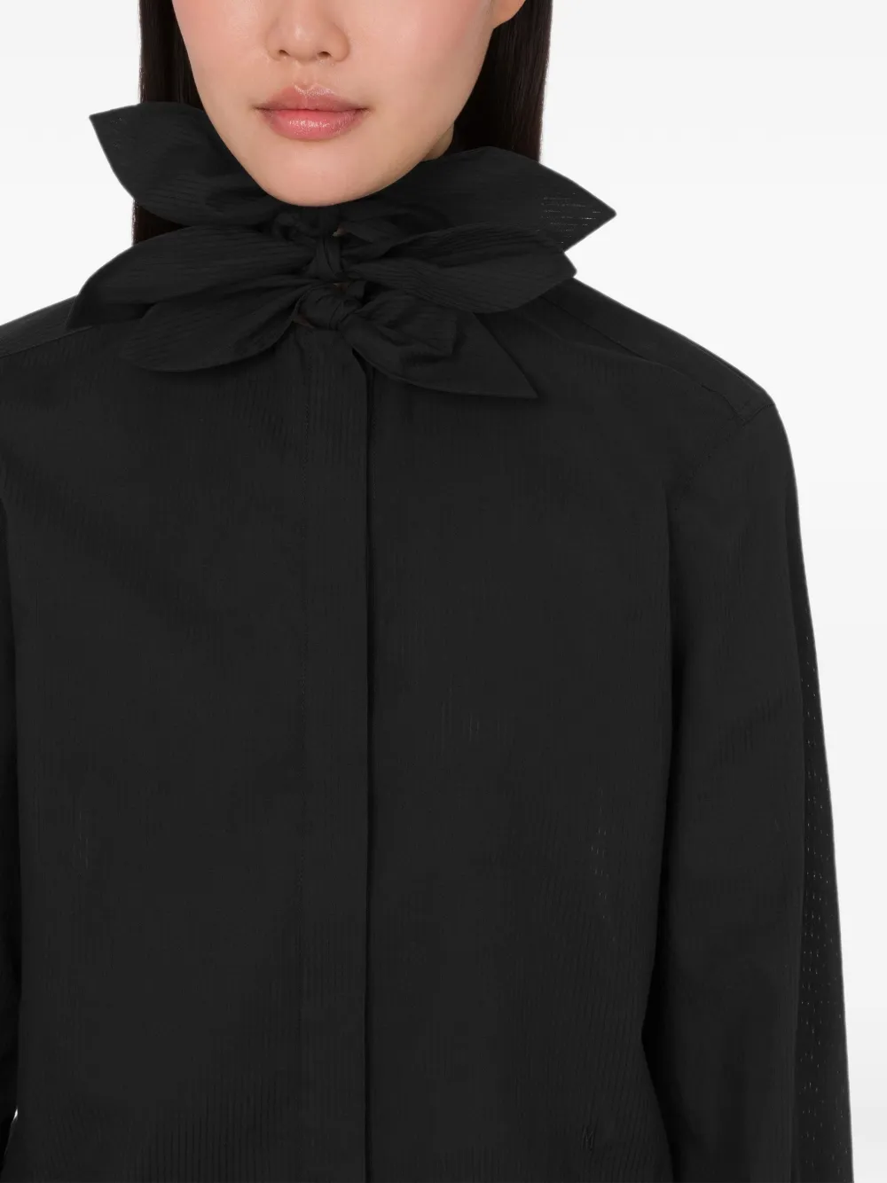 Moschino Blouse met strik Zwart