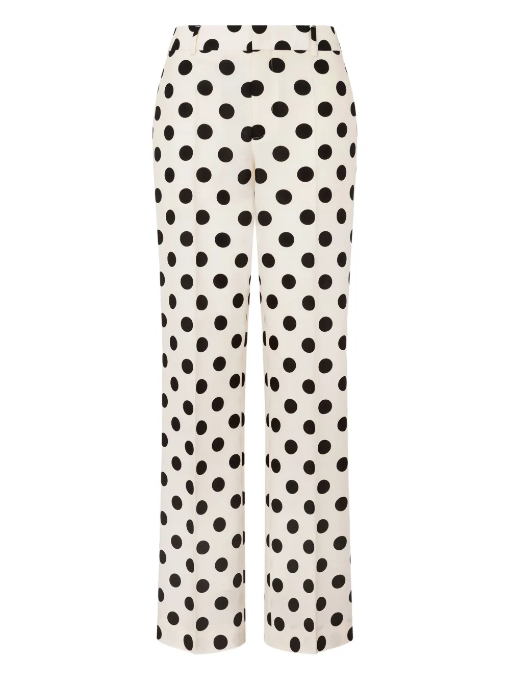 Moschino polka-dot wool trousers Wit