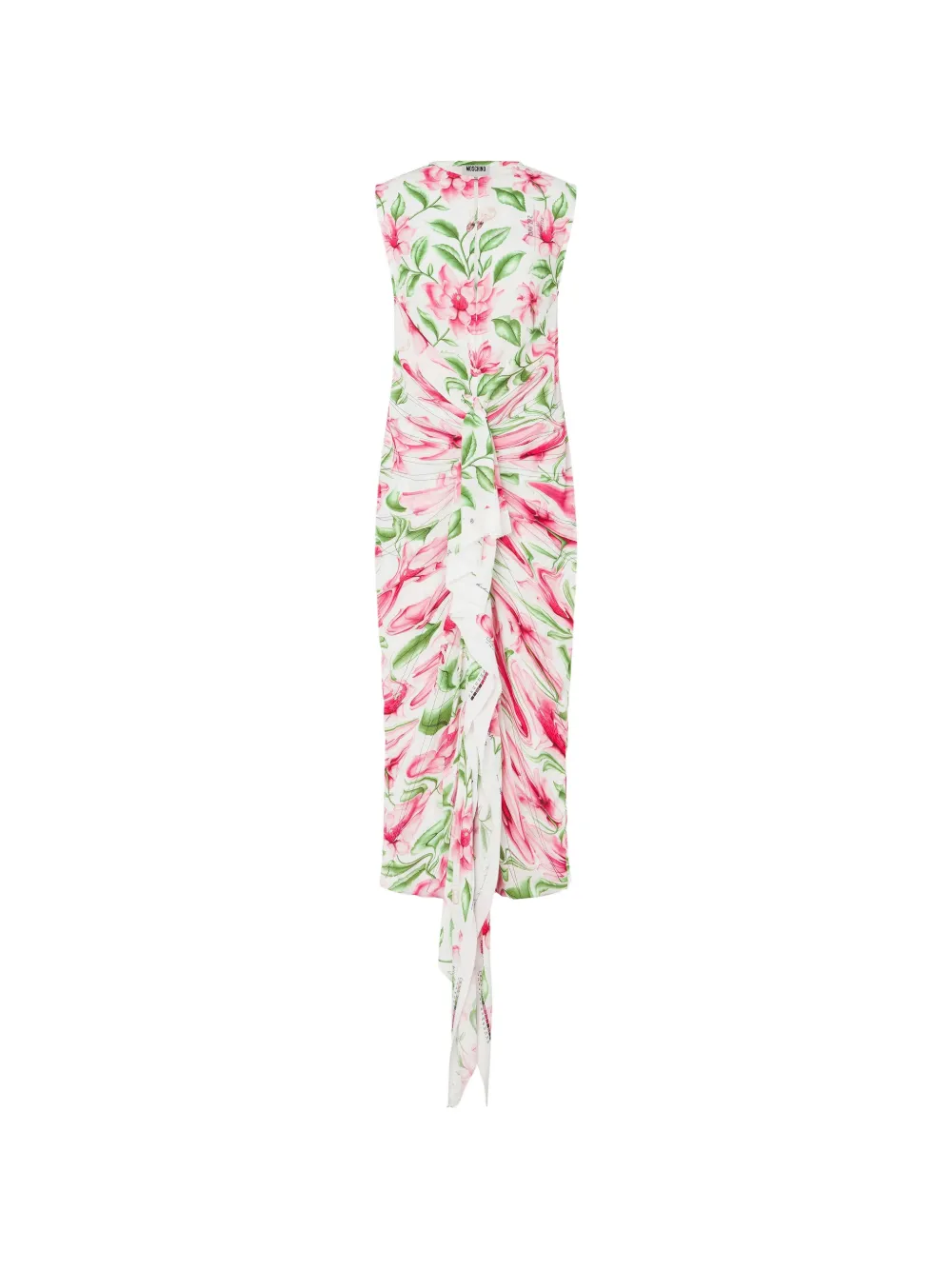 Moschino Abito midi a fiori - Bianco