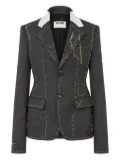 Moschino tailored wool blazer - Grey