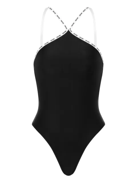Moschino cross-strap swimsuit
