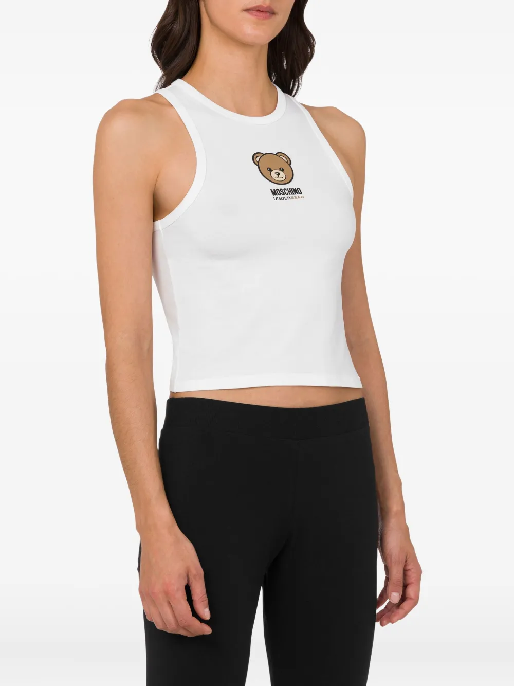 Moschino Tanktop met print Wit