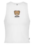 Moschino teddy-print tank top - White