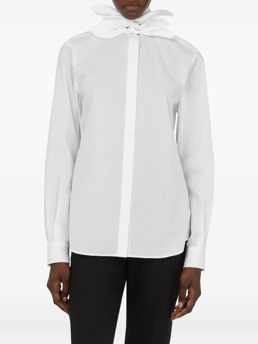 Moschino Katoenen blouse met strikdetail Wit