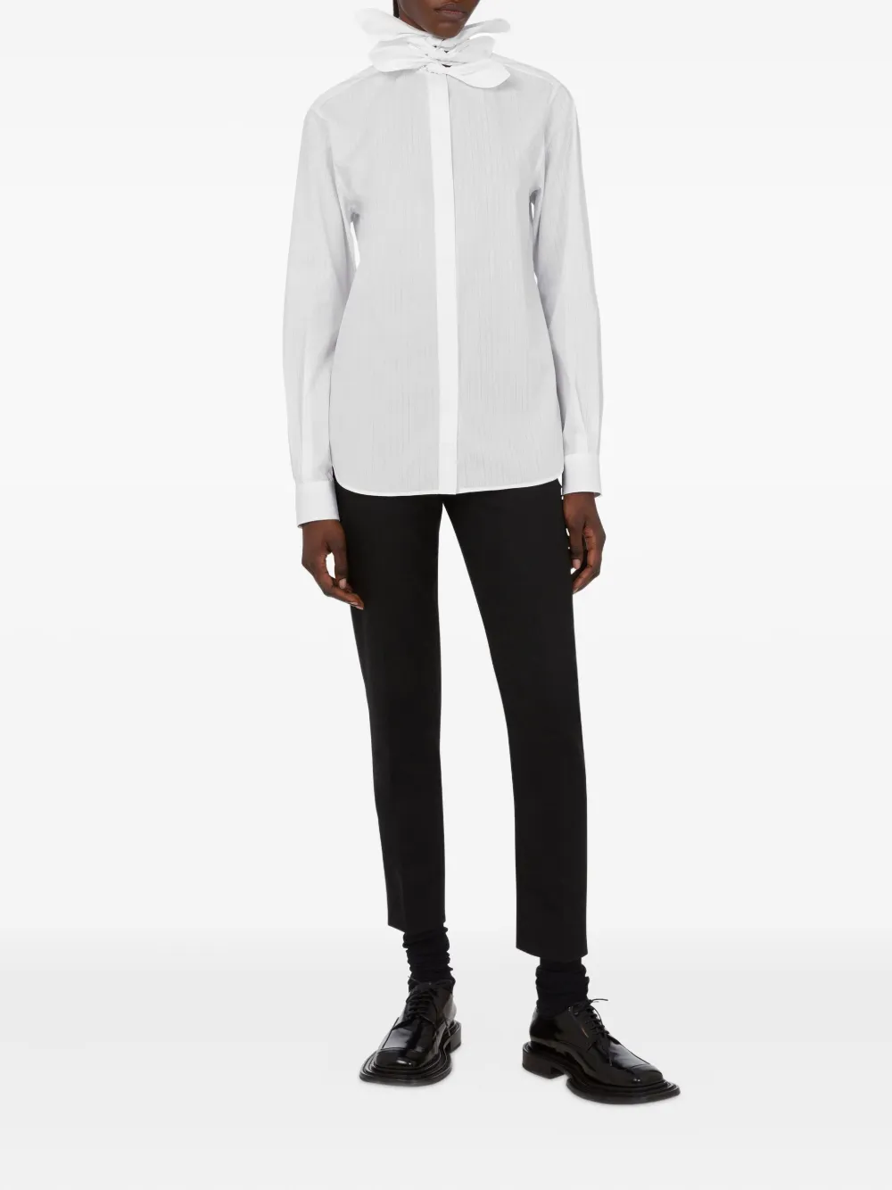 Moschino Katoenen blouse met strikdetail - Wit