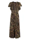 Ulla Johnson Blithe animal-print dress - Black