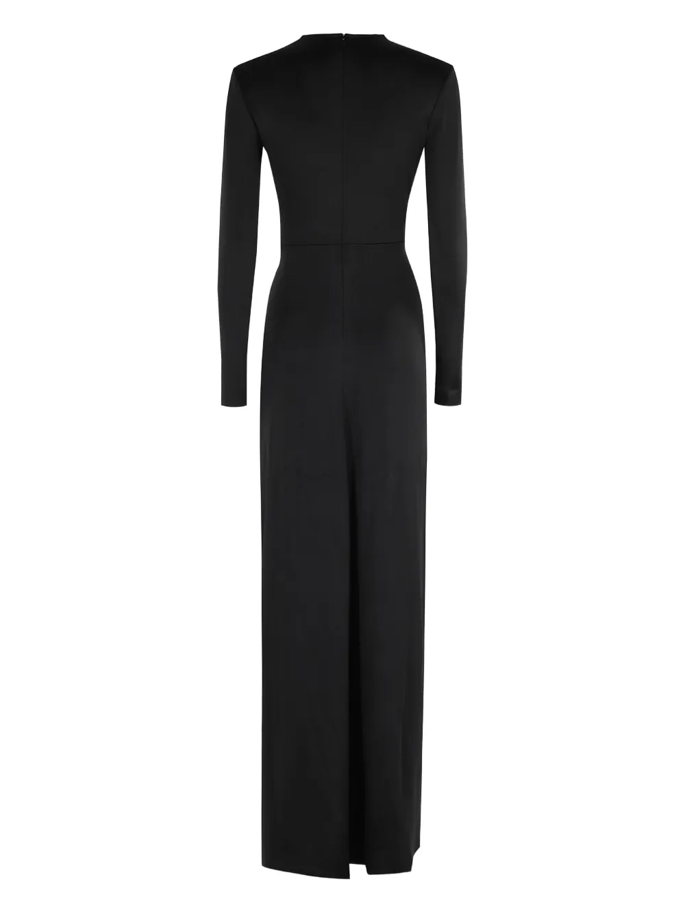 Victoria Beckham Maxi-jurk verfraaid met kristallen en V-hals Zwart