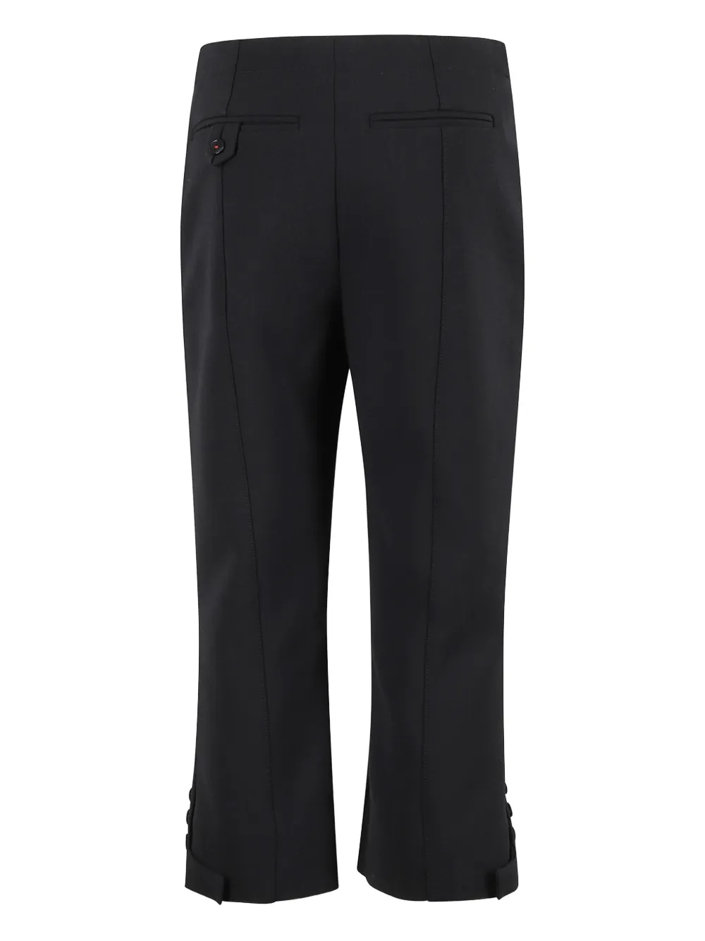 Victoria Beckham logo-detailed cropped trousers Zwart
