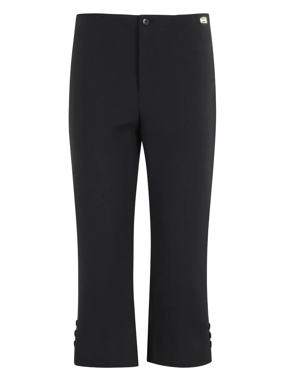 Victoria Beckham logo-detailed cropped trousers Zwart