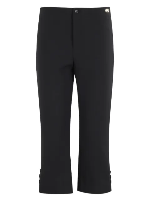 Victoria Victoria Beckham logo-detailed cropped trousers