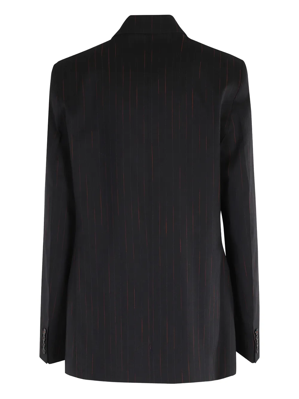 Victoria Beckham Blazer met krijtstreep en enkele rij knopen Blauw