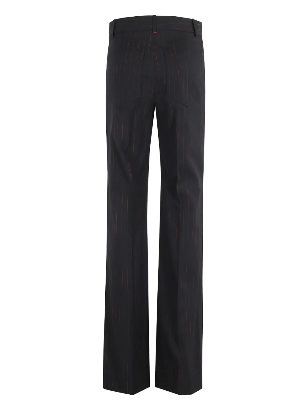 Victoria Beckham pinstripe straight trousers Blauw
