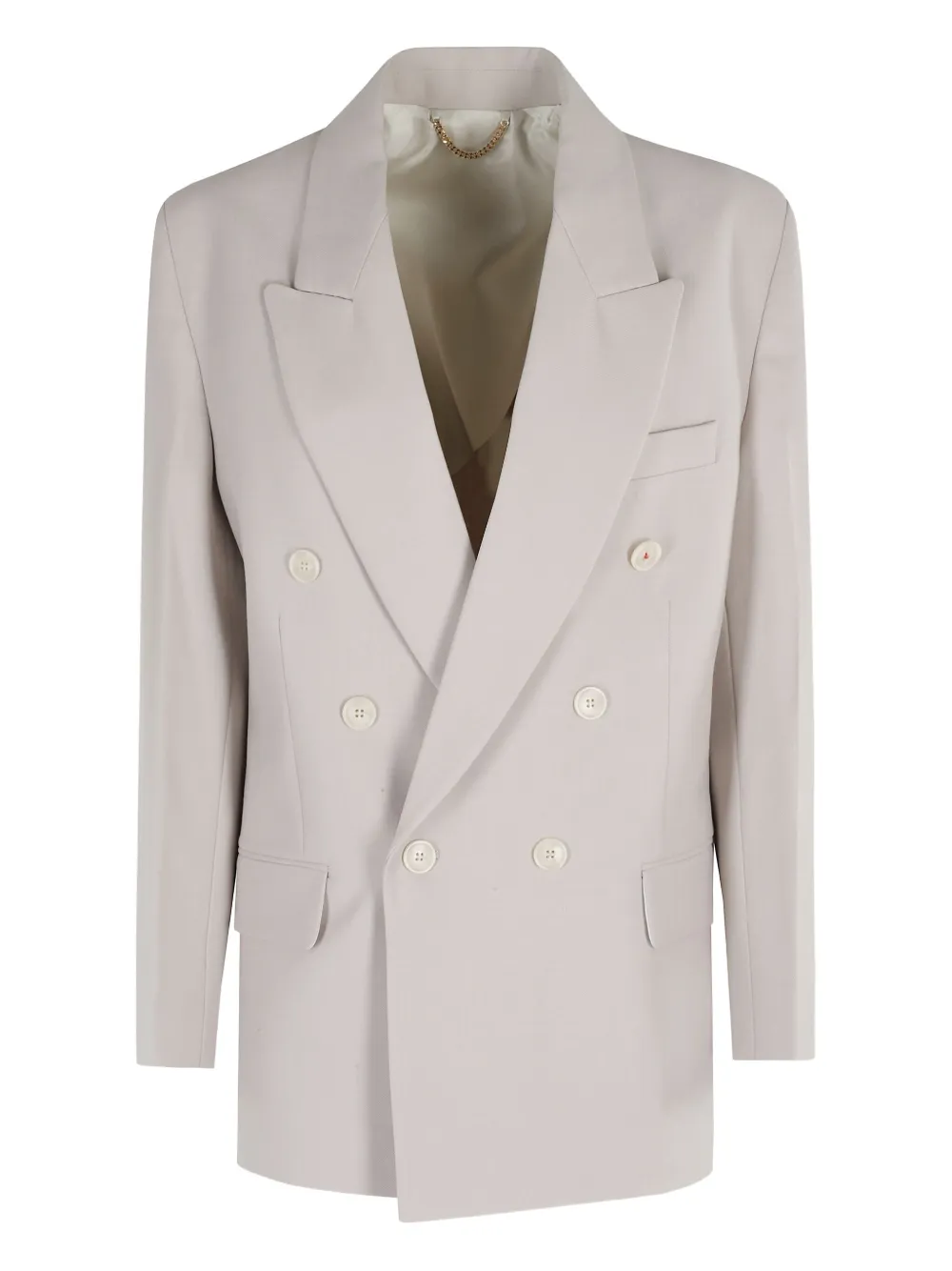 Victoria Beckham Jack met dubbele rij knopen Beige