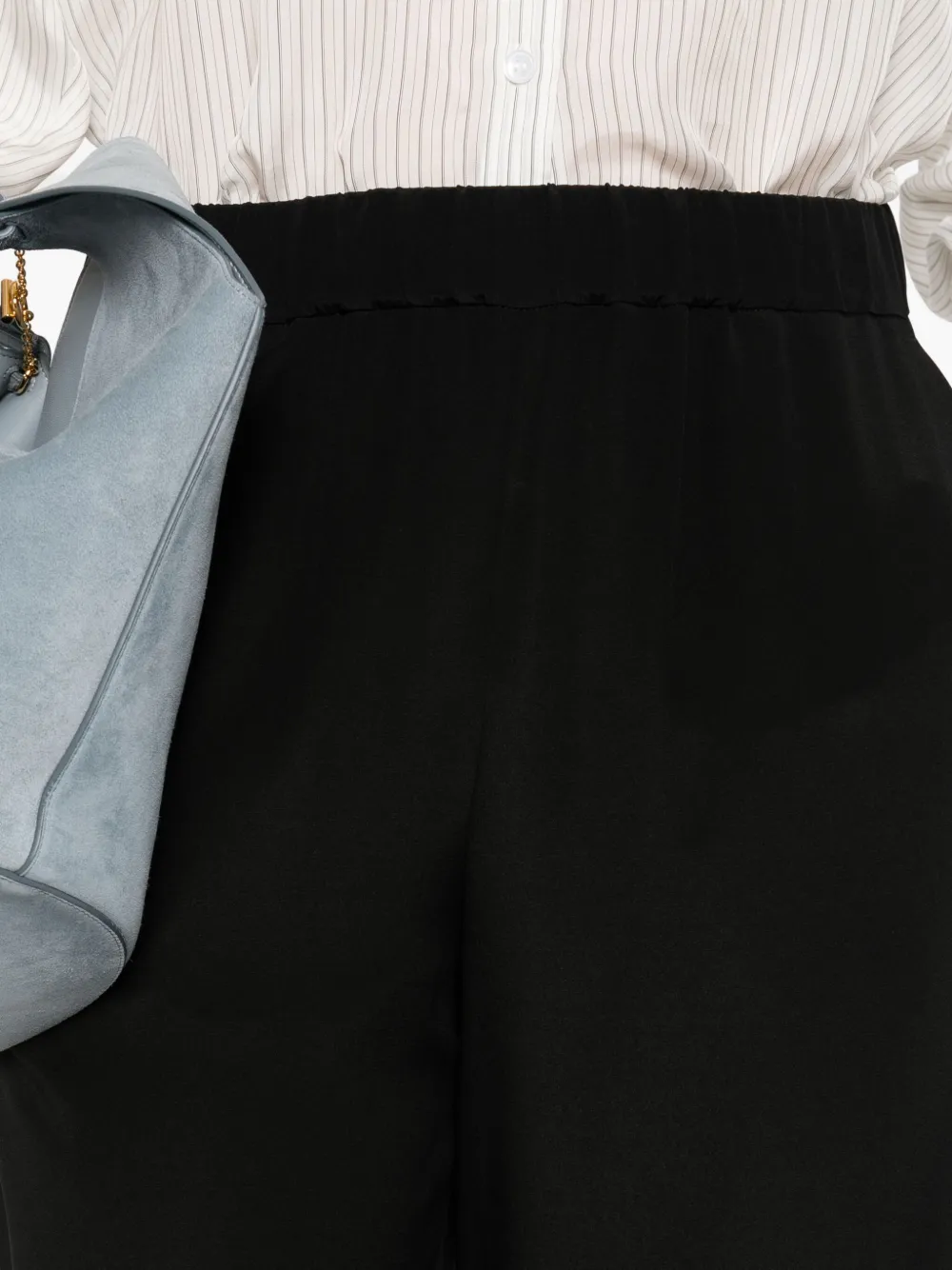 Max Mara Broek met elastische taille Zwart