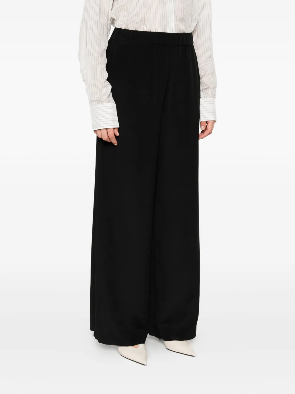 Max Mara Broek met elastische taille Zwart