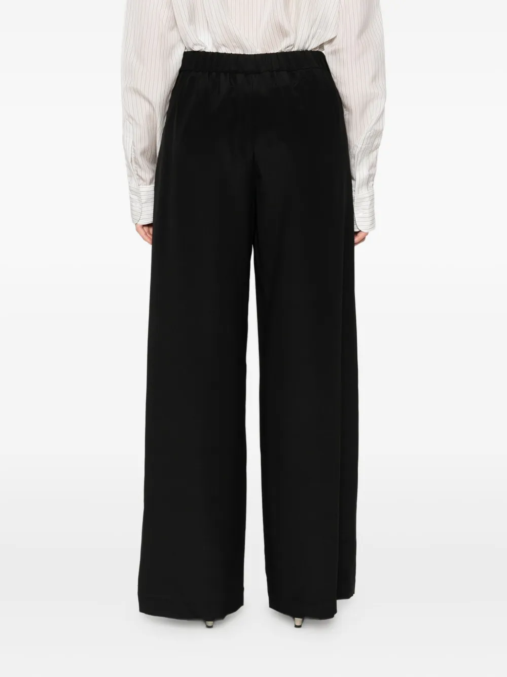 Max Mara Broek met elastische taille Zwart