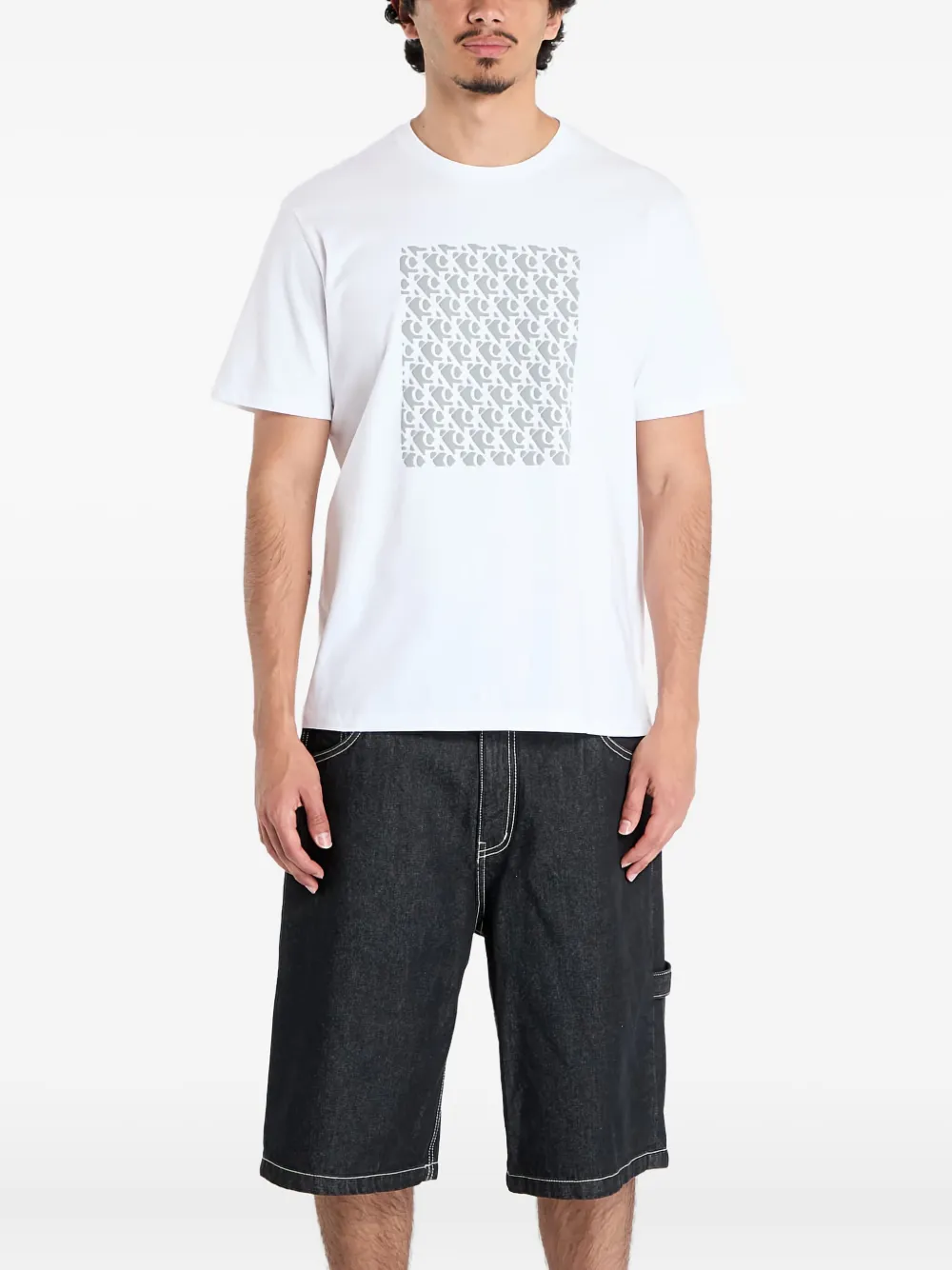 Calvin Klein Jeans T-Shirt mit Logo-Print - Weiß