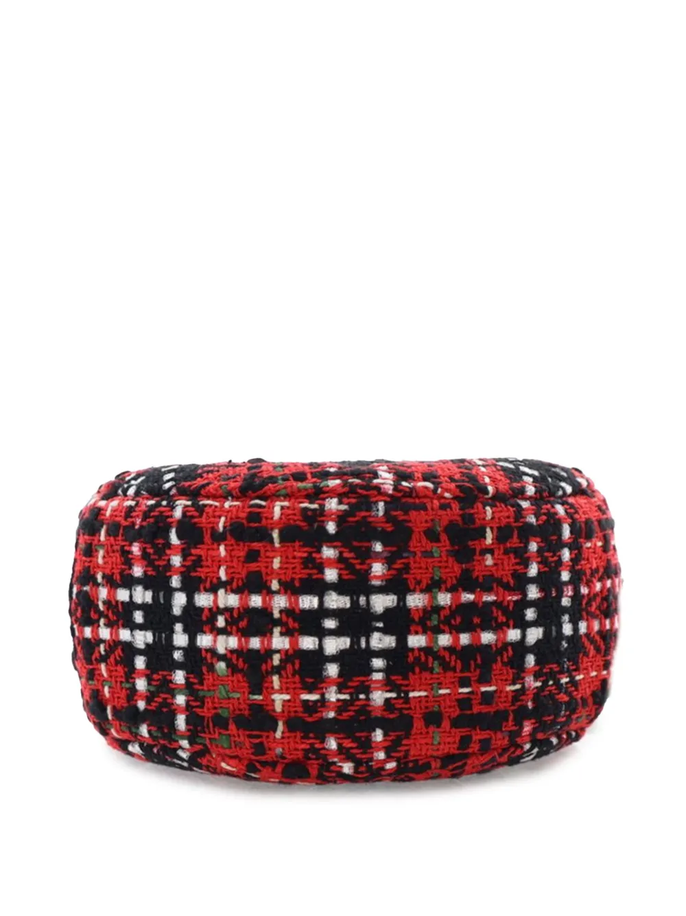 Pre-owned Chanel 2020 Tweed 19 Round Clutch With Chain Satchel