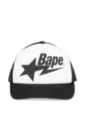 A BATHING APE® star-mesh cap - Black