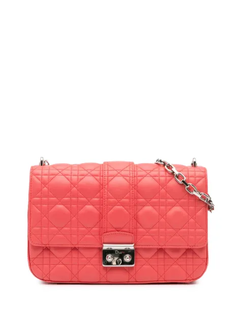 Christian Dior Pre-Owned 2012 Medium Lambskin Cannage Miss Dior Flap shoulder bag