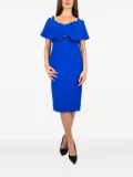 Allure embellished belted dress - Blue