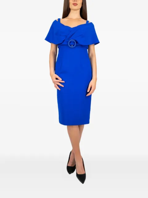 Allure embellished belted dress