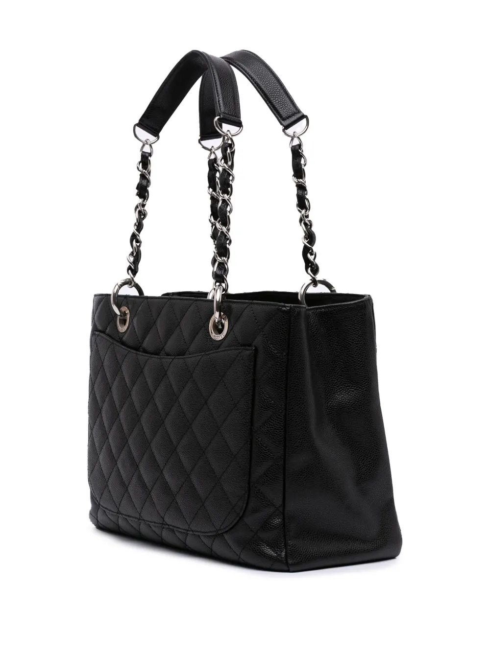 Pre-owned Chanel 2010-2011 Caviar Grand Shopping Tote Bag