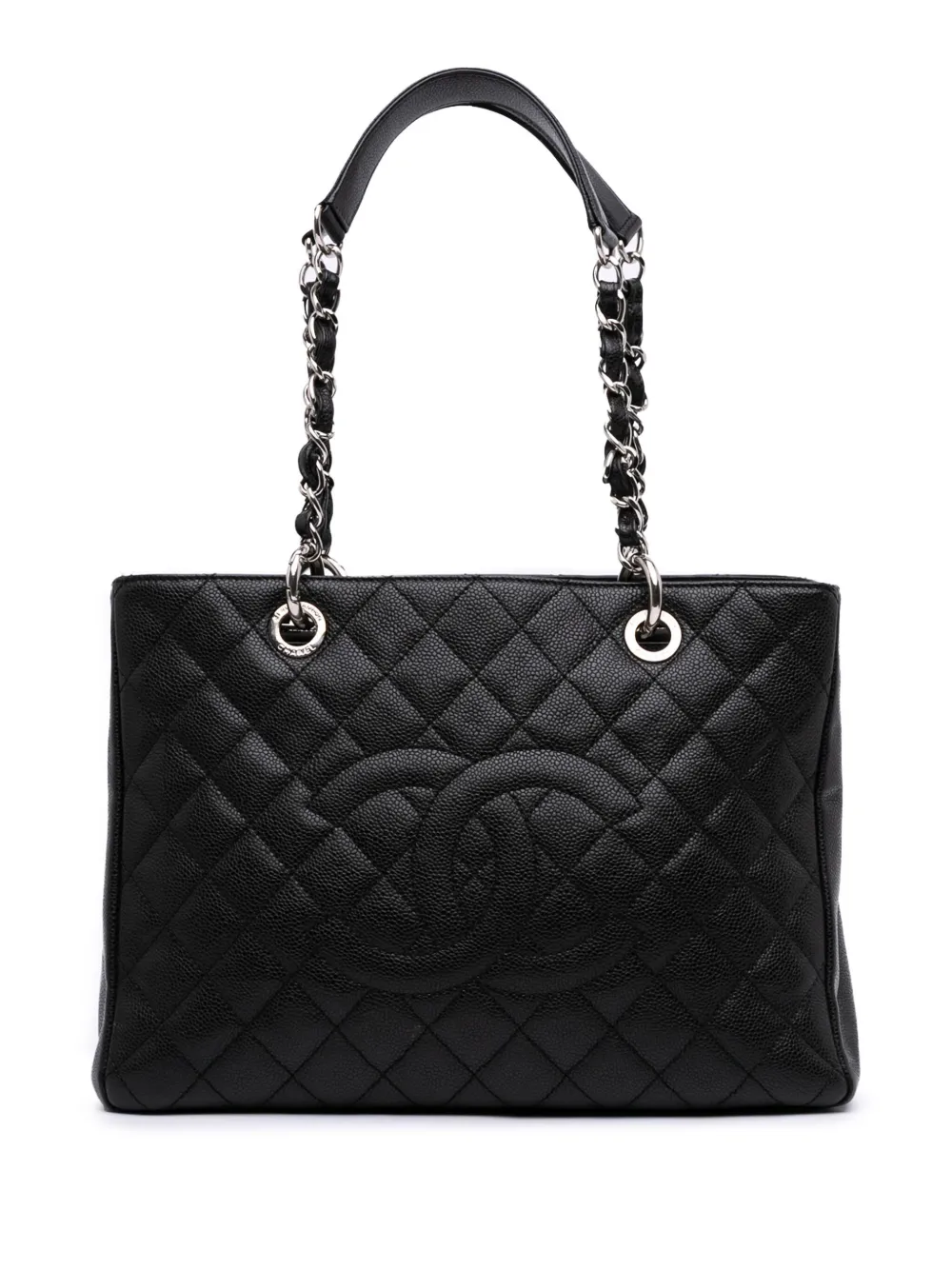Pre-owned Chanel 2010-2011 Caviar Grand Shopping Tote Bag