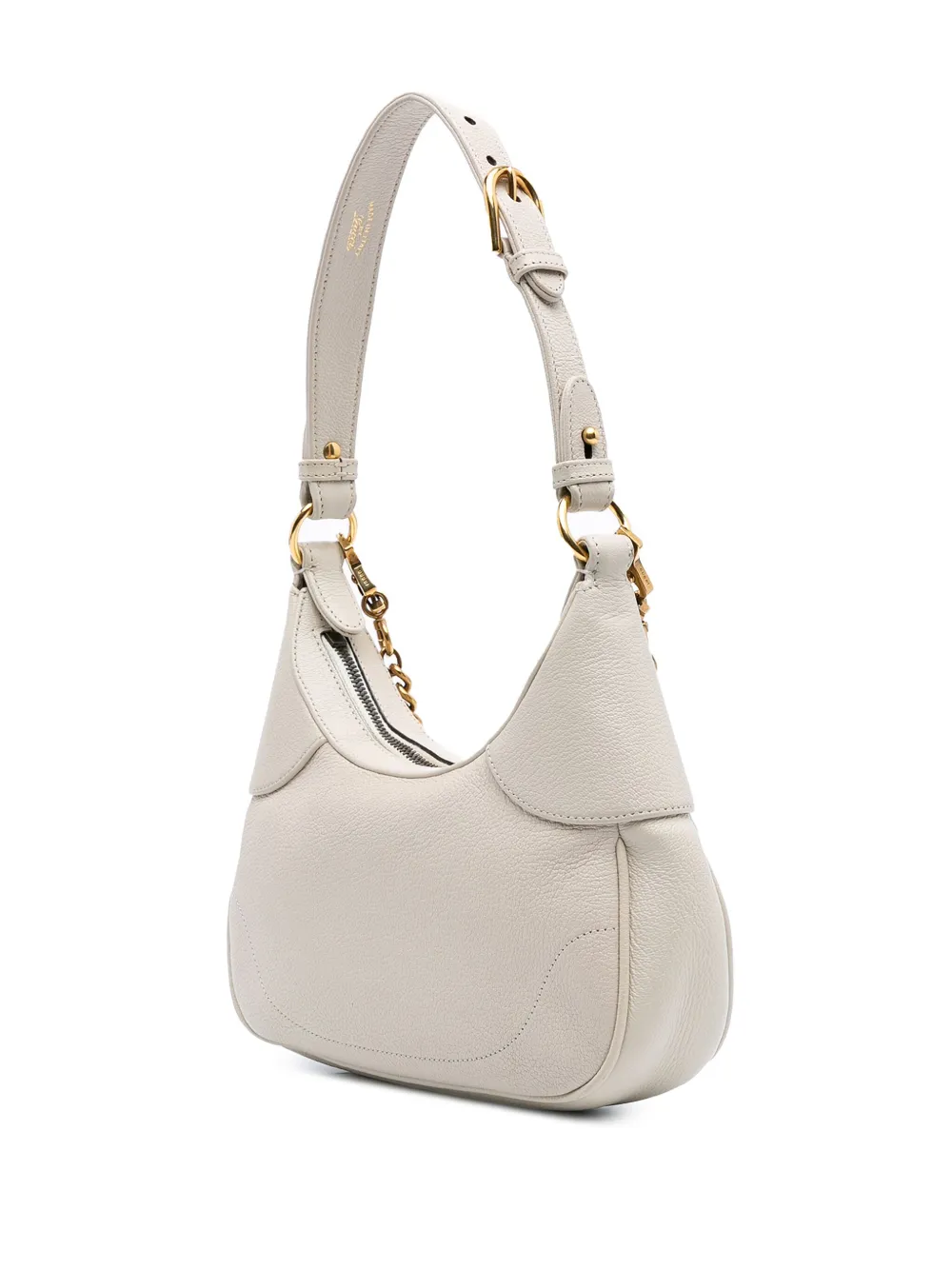 Pre-owned Gucci 2016-2024 Small Calfskin Aphrodite Satchel In White