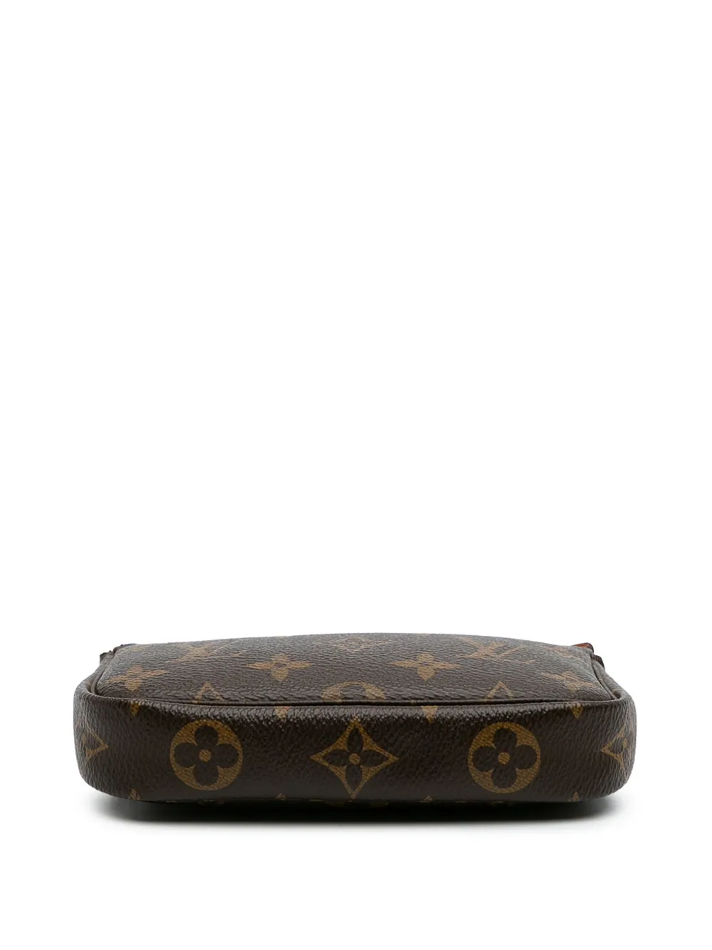Pre-owned Louis Vuitton 2019 Monogram Mini Pochette Accessoires Handbag In Brown