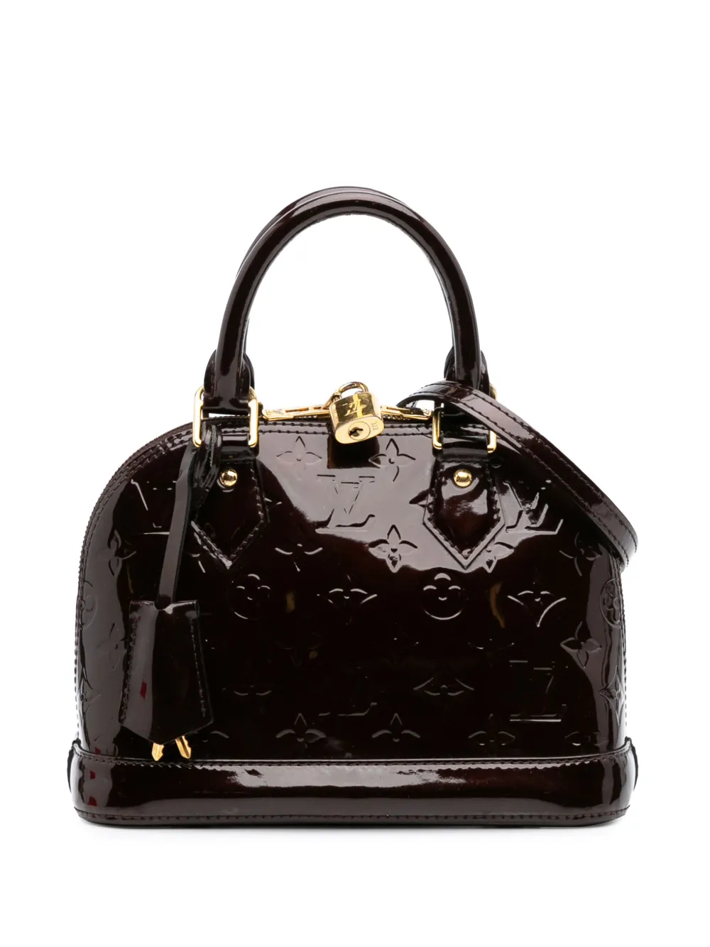 Louis Vuitton Pre-Owned 2015 Monogram Vernis Alma BB satchel | Purple | Image 1