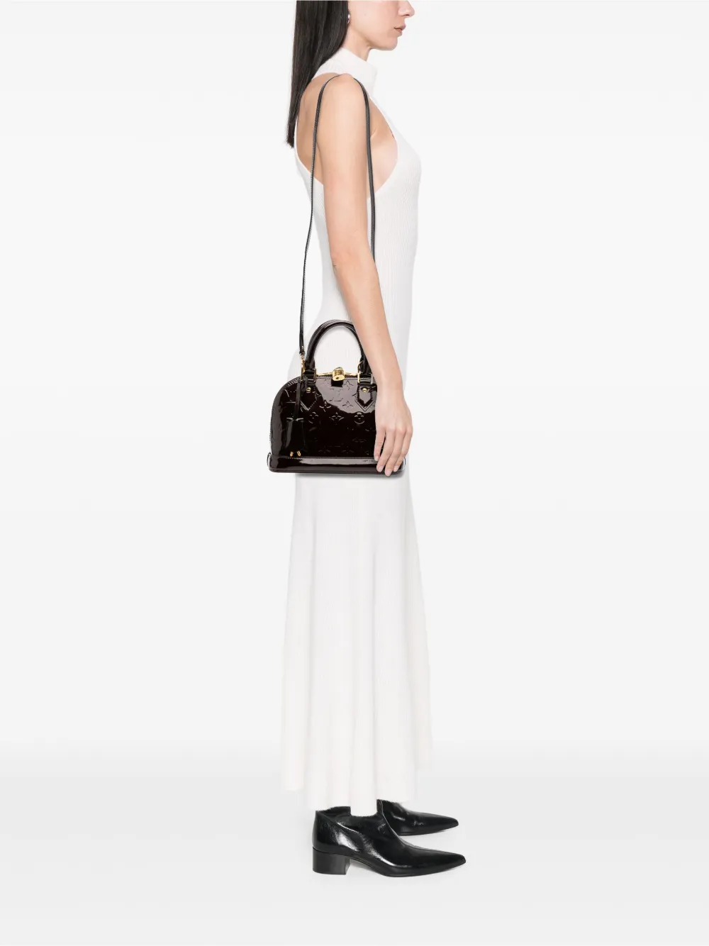 Louis Vuitton Pre-Owned 2015 Monogram Vernis Alma BB satchel | Pre-Owned | Image 2