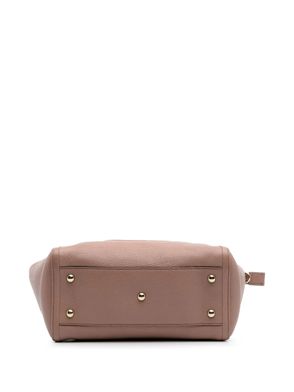Pre-owned Gucci 2016-2024 Small Pebbled Leather Soho Cellarius Satchel In Pink
