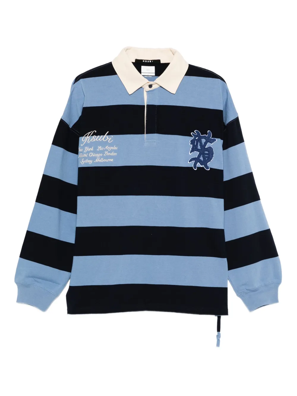 Ksubi striped rugby sweater | Blue | Image 1