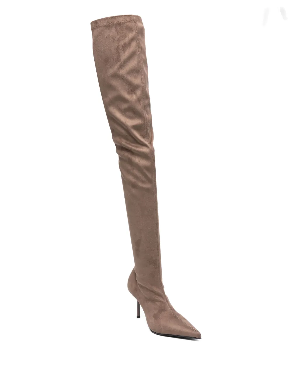 Le Silla 80mm Pointed-toe Boots In Brown