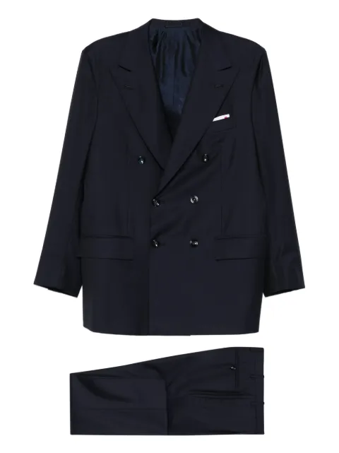Kiton double-breasted wool suit