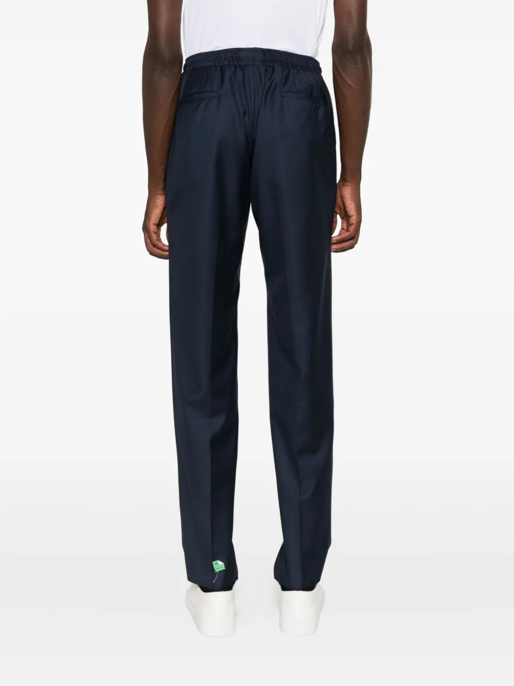 Kiton Broek met elastische taille Blauw