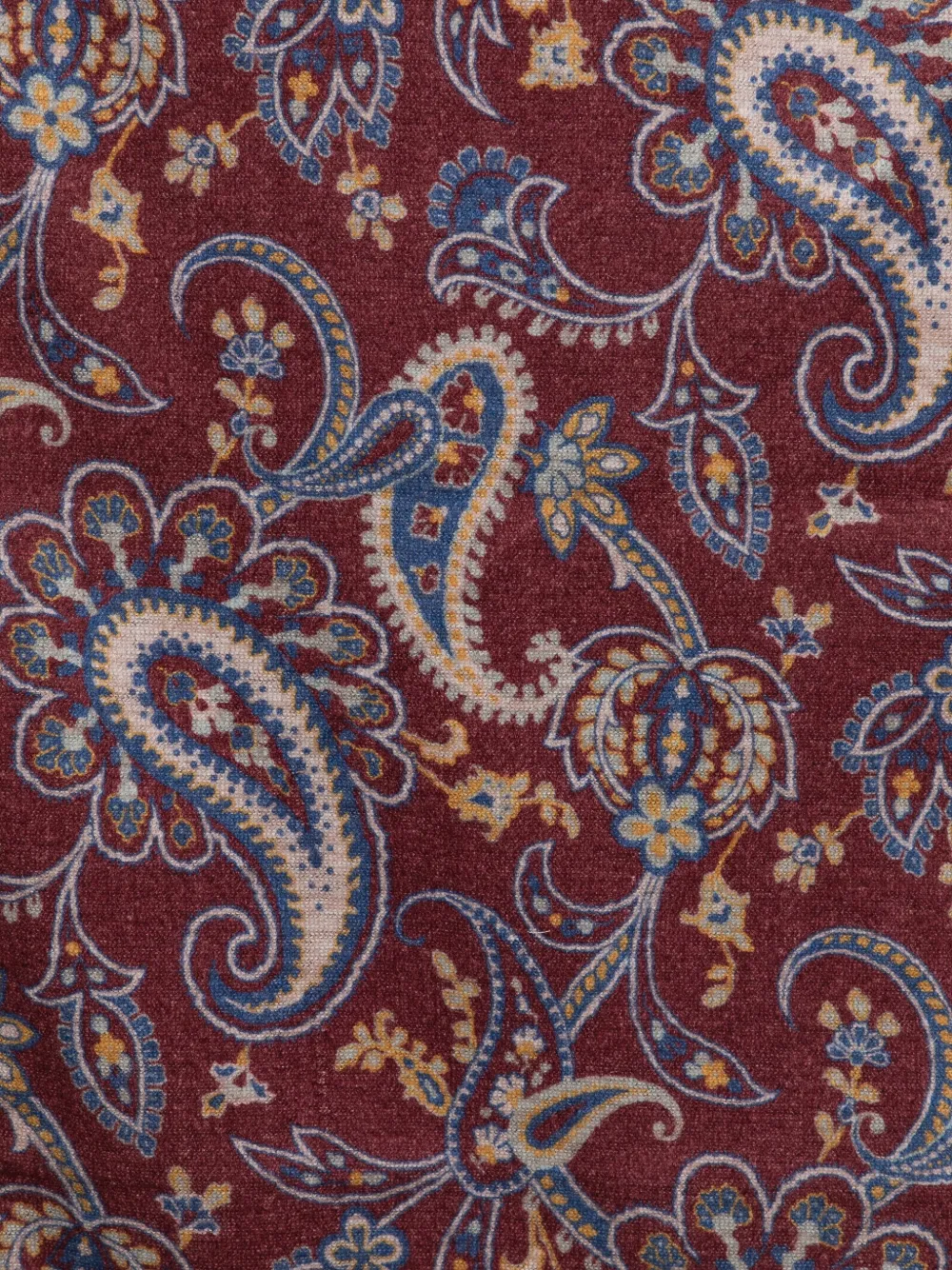 Kiton paisley-print silk scarf - Rood