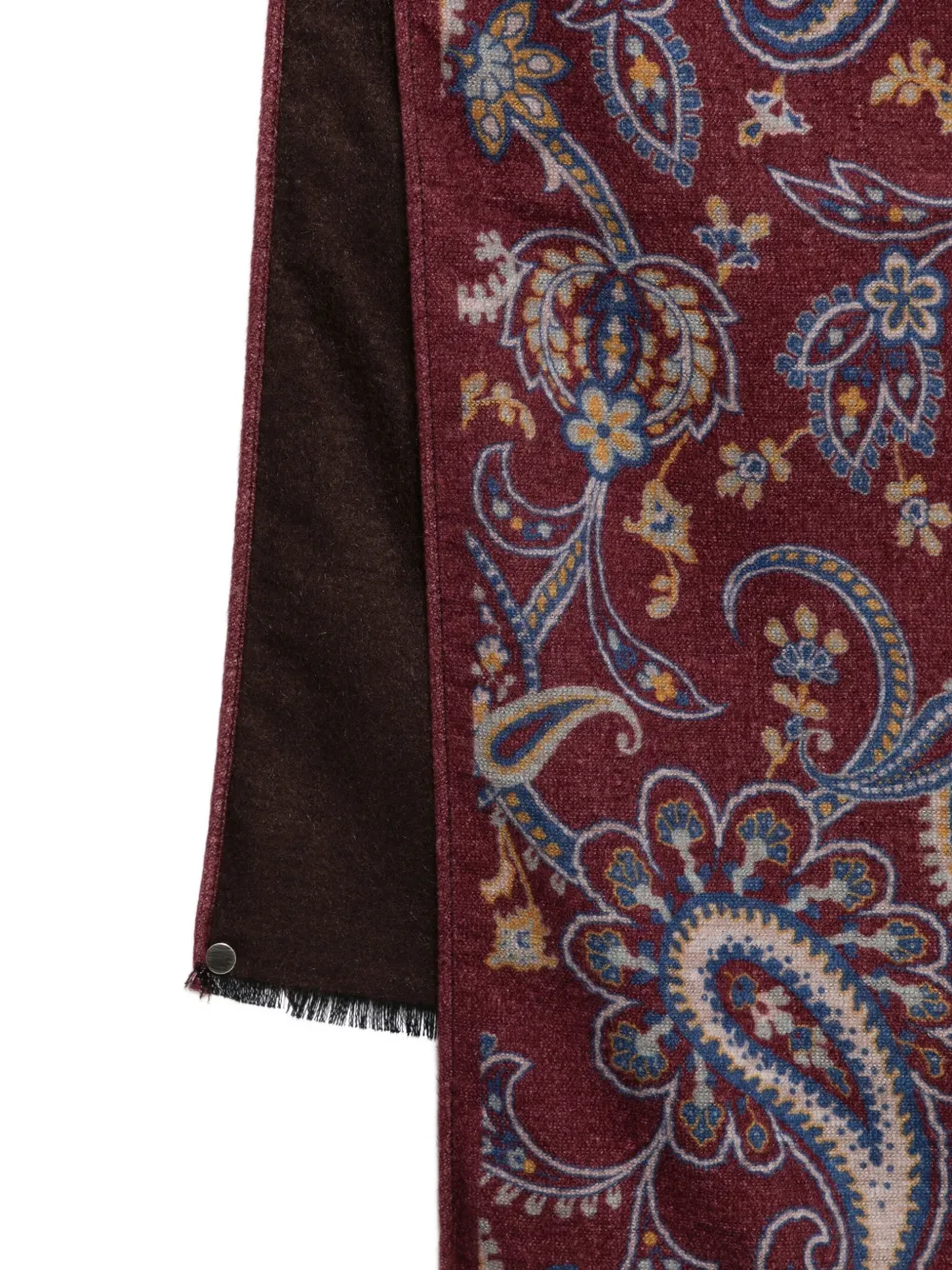 Kiton Paisley-print Silk Scarf In Multi
