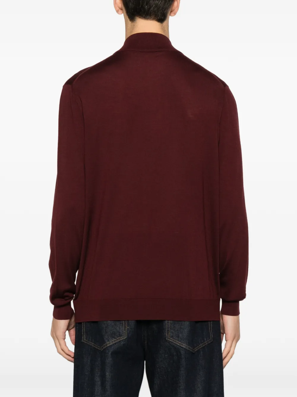 Kiton mock-neck sweater Rood