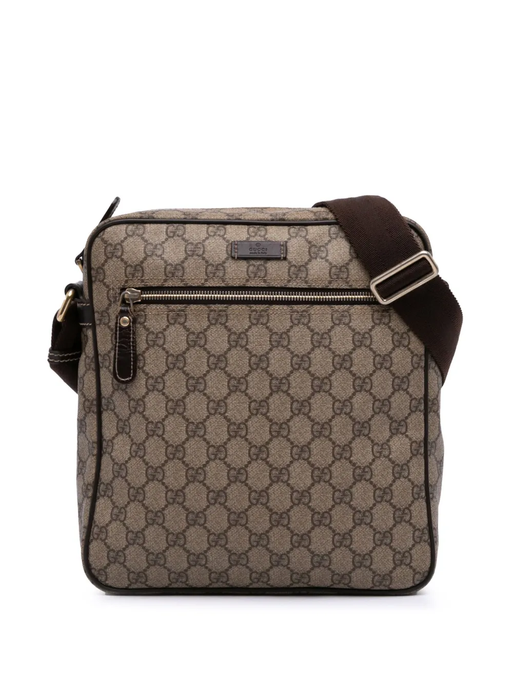 Gucci Pre-Owned 2016-2025 GG Supreme crossbody bag - ブラウン Gucci Pre-Owned 2016-2025 GG Supreme crossbody bag - ブラウン