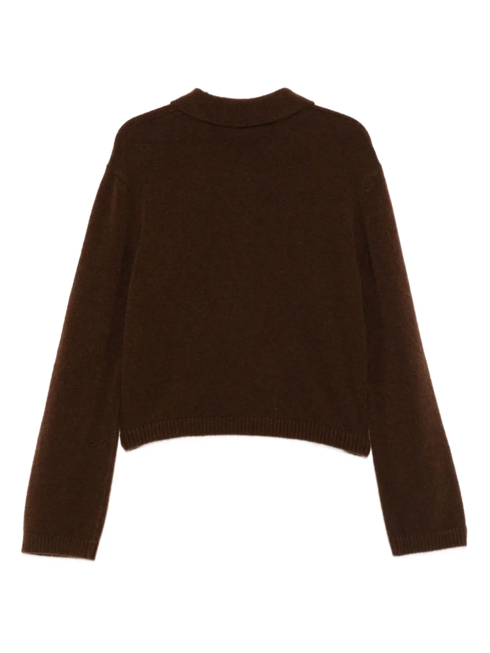 Laneus buttoned polo top - Bruin