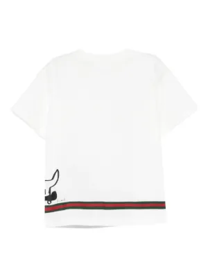 GUCCI  グッチ チルドレン 6ans  タイガープリントトップス キッズ Gucci Kids（グッチ・キッズ）Tシャツ - FARFETCH