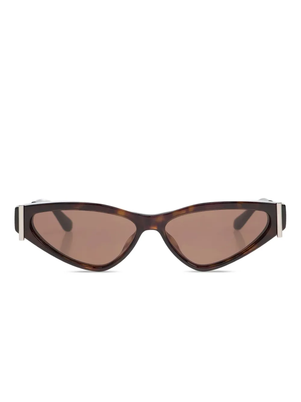 Alexander McQueen Eyewear geometric-frame sunglasses - Marrone